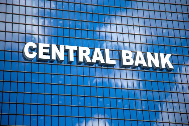 Central bank building exterior Price Verification System (PVS)